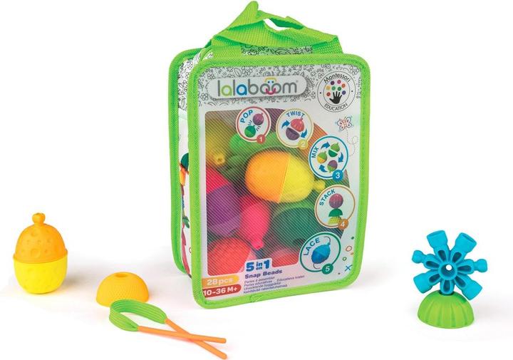 Image du produit Lalaboom Educatieve kralen en accessoires (28 pcs)