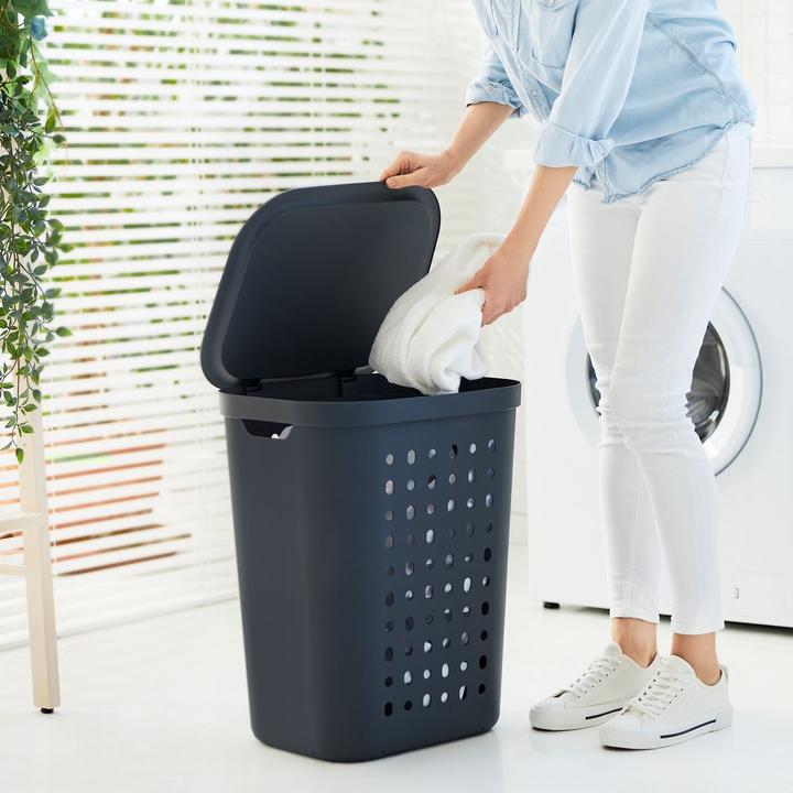 Produktbild Rotho Wäschesammler "Jona" 55 l horizon blue (55 l)