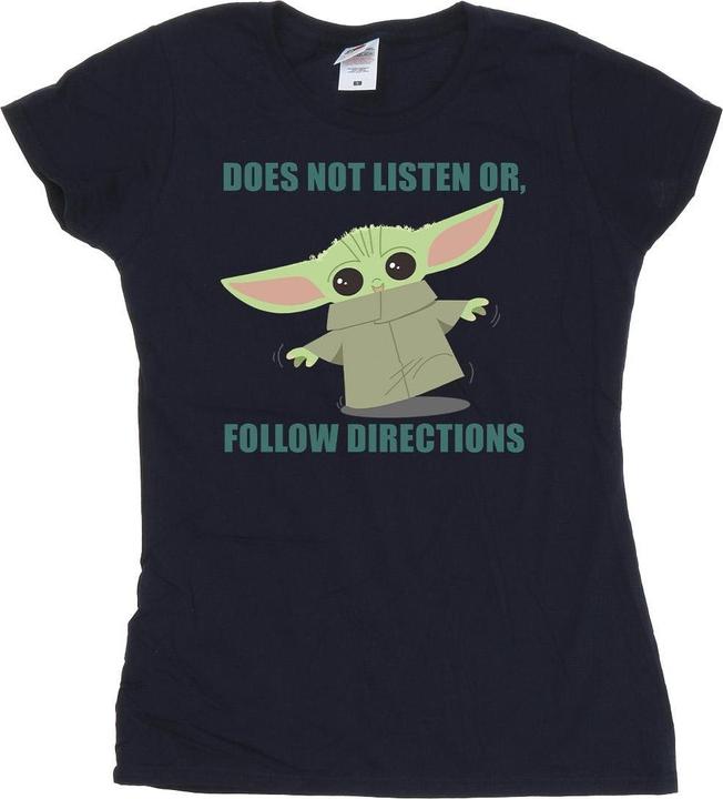 Image du produit Star Wars - T-shirt THE MANDALORIAN GROGU DOES NOT LISTEN - Femme (S)