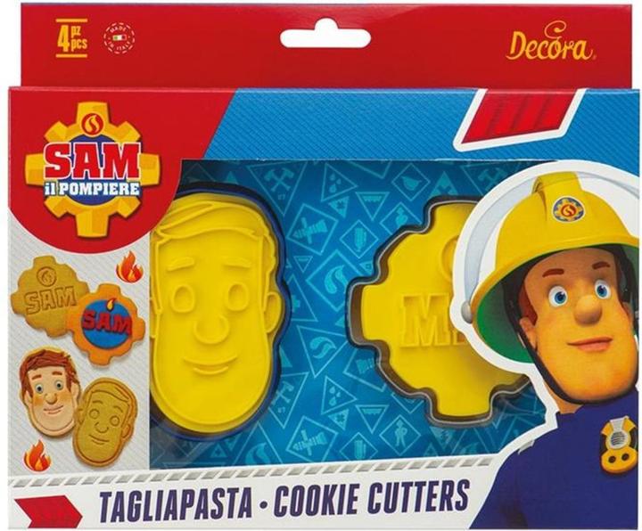 Actual product image Decora Cookie Cutter 4 pieces, Sam the Fireman No.1