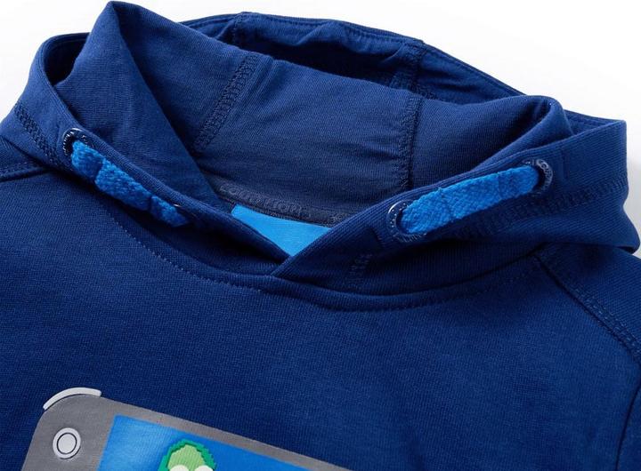 Immagine prodotto VidaXL Maglia con cappuccio per bambini blu scuro 104,Materiale: 92 (104)