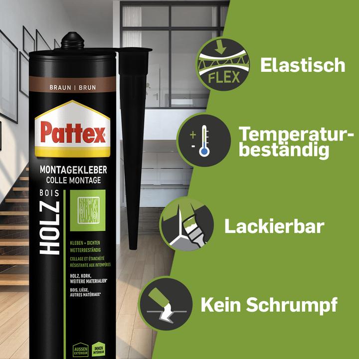 Actual product image Pattex Assembly adhesive wood (420 g)