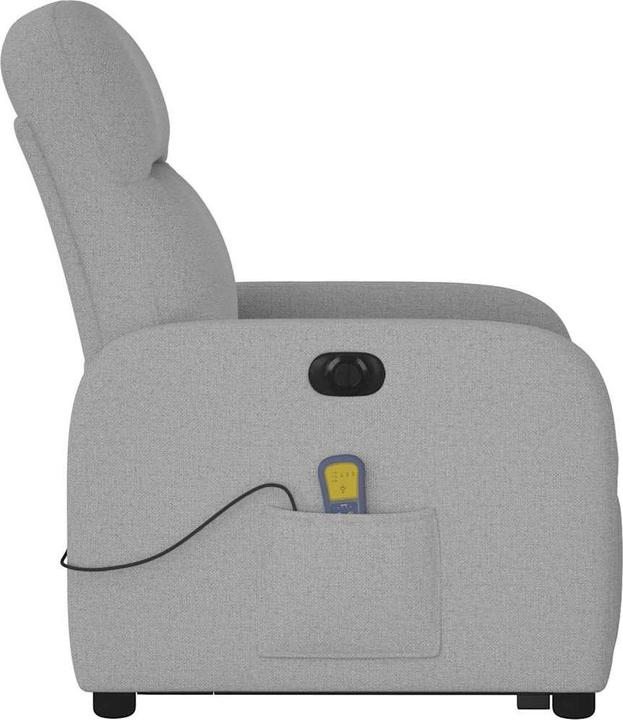 Produktbild VidaXL Massagesessel mit Aufstehhilfe Elektrisch Wolkengrau Stoff