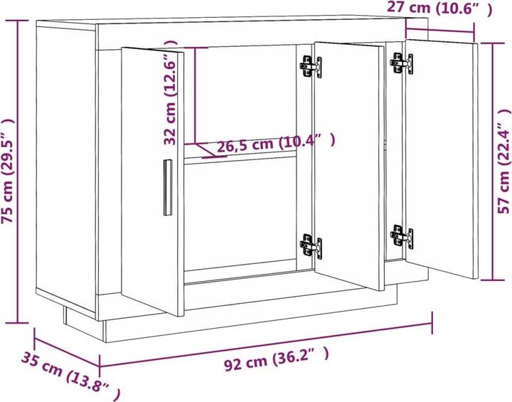 Immagine prodotto VidaXL Ella (92 x 35 x 75 cm)