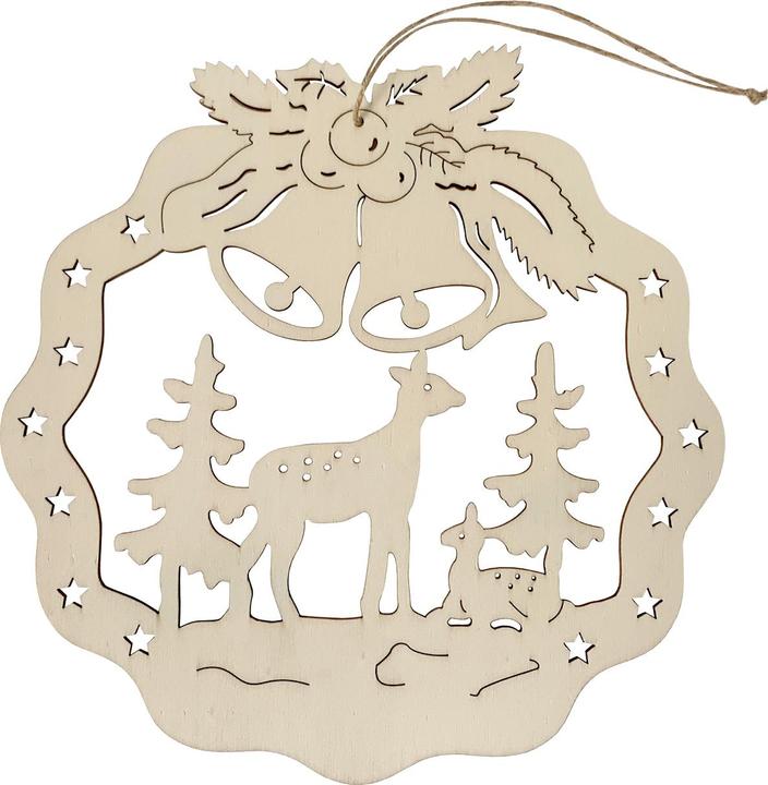 Actual product image HTI-Living Dekohänger Holz Rehe im Wald