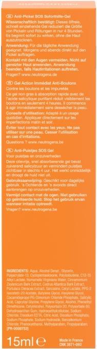 Immagine prodotto MGA Neutrogena, crema anti brufoli, crema per la pelle acneica, 15 ml (15 ml, Crema 24h)