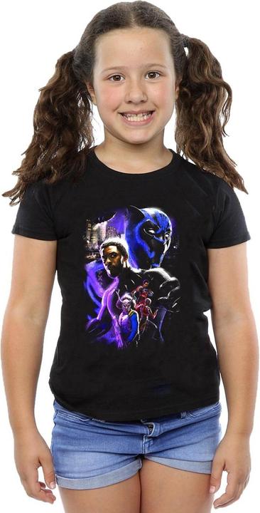 Produktbild Black Panther Character Montage TShirt Mädchen (152, 158)