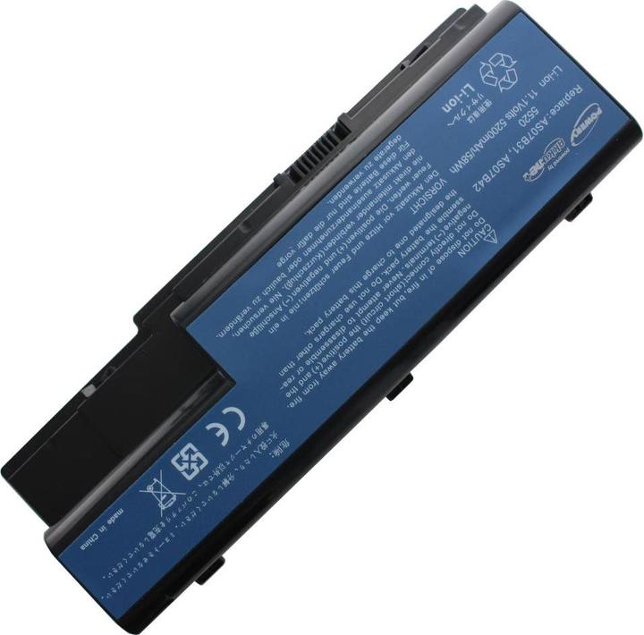 Actual product image Packard Bell Battery Model Kayf0 Battery, Gateway KAYFO (8 Cells, 5200 mAh)