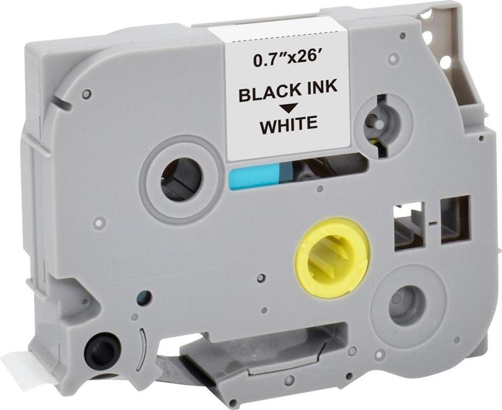 Produktbild MediaRange Schriftbandkassette 18mm schw/weiss Brother TZ-241/TZe-241 8m (1.80 cm, Schwarz)