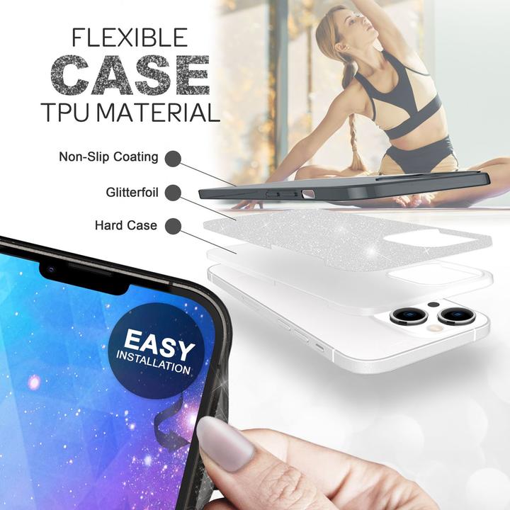 Actual product image Nalia Glitter cover (Apple iPhone 14)