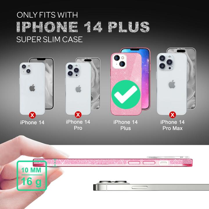 Produktbild Nalia Glitzer Hülle (Apple iPhone 14 Plus)