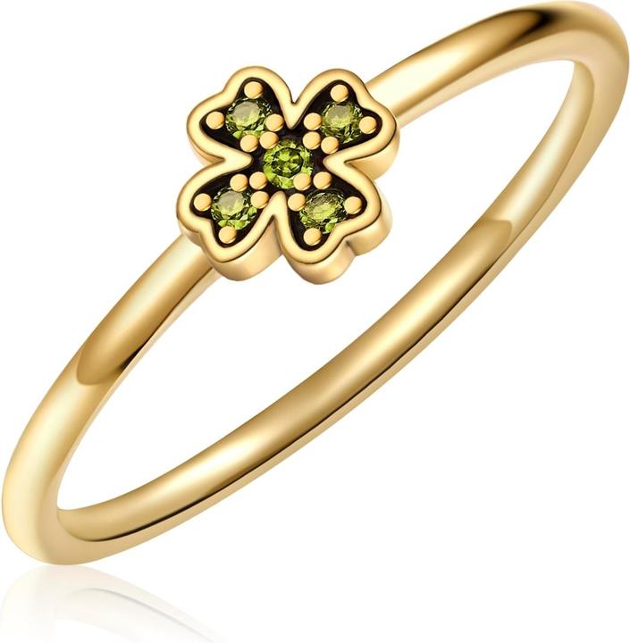 Produktbild Glanzstücke München Damen Ring Kleeblatt Sterling Silber - 34596 (60, 925 Silber)