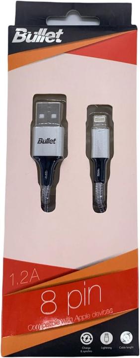 Bullet Eight pin - USB 1m, 2.4A (1 m)