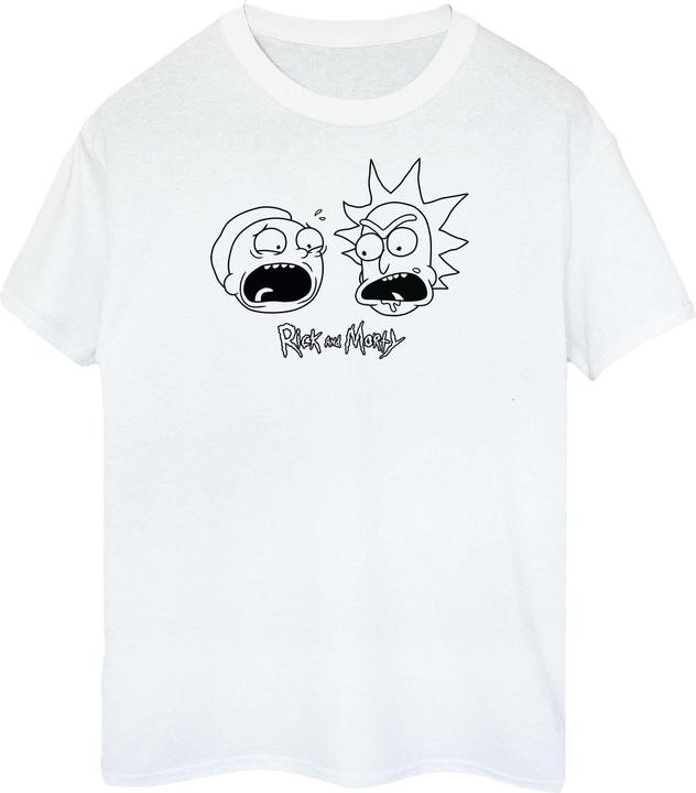Rick And Morty Head TShirt aus Baumwolle
