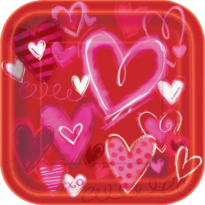 Produktbild Unique Party Herzen PartyTeller Valentinstag 10erPack Papier (10 x)