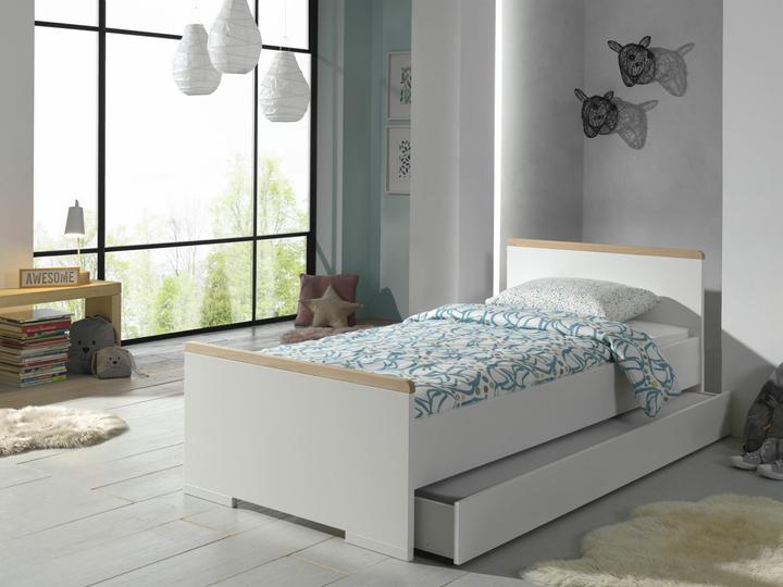 Produktbild Vipack Bett London mit Ausziehkasten (90 x 200 cm)