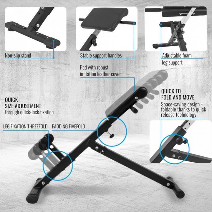 Actual product image Gorilla Sports Hyperextension Back Trainer