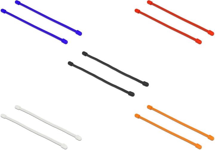 Immagine prodotto Delock Fascette di cablaggio 150mm x 4mm multicolore, 10 pezzi (Fascette in plastica, 150 mm, 10 pz.)