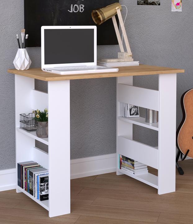 Produktbild VCM Holz Schreibtisch Computertisch Arbeitstisch Bürotisch Büro Tisch Efilo (90 x 56 x 74 cm)