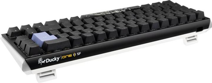 Actual product image Ducky One 3 Classic Black/White SF Gaming Keyboard, RGB LED - MX-Red (DE, Cable)