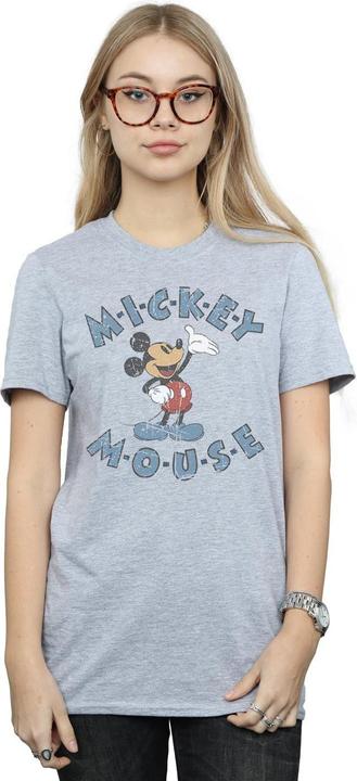 Actual product image Disney Womens/Ladies Mickey Mouse Dash Cotton Boyfriend T-Shirt (3XL)