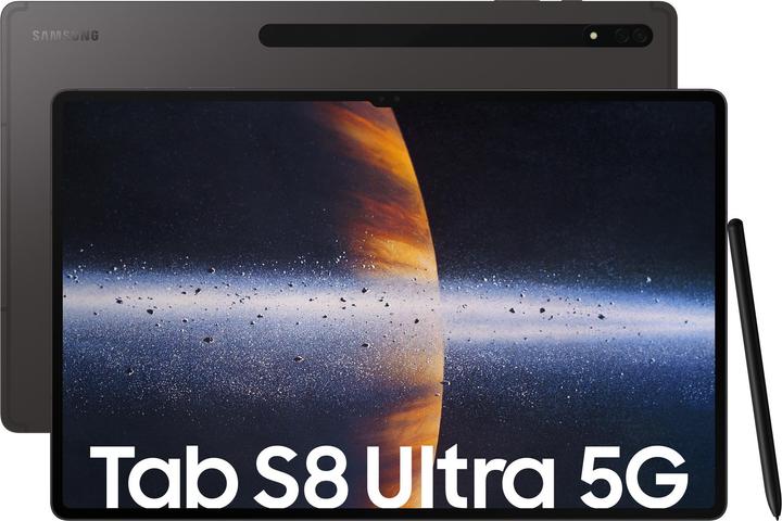 Productafbeelding Samsung Galaxy Tab S8 Ultra (5G, 14.60", 256 GB, Grafiet)