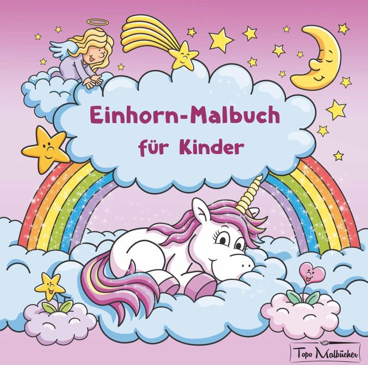 Actual product image Unicorn coloring book for kids