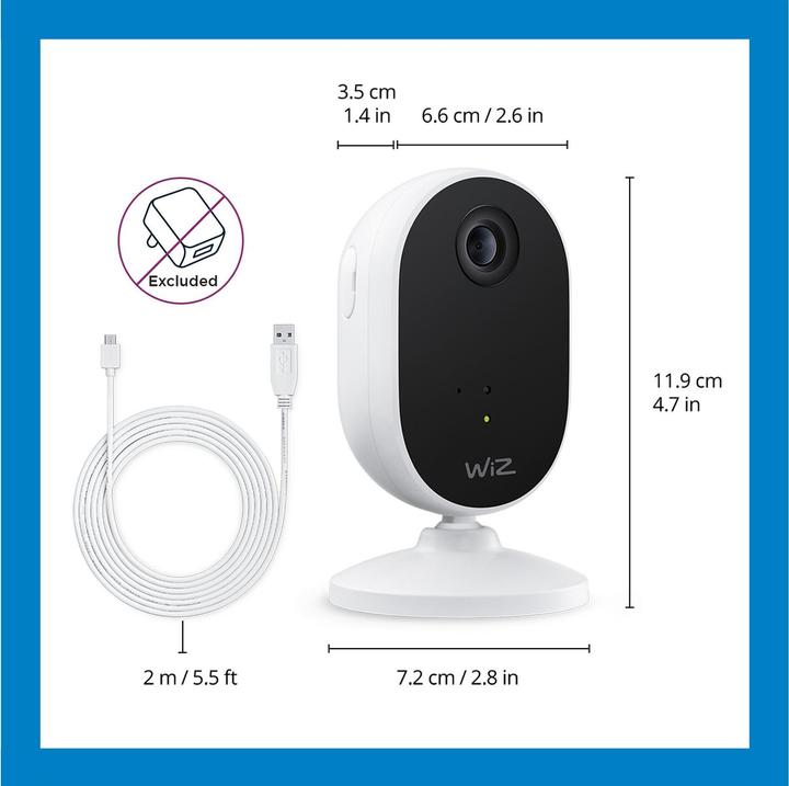 Image du produit WiZ Caméra d'intérieur WiFi (1920 x 1080 Pixels)