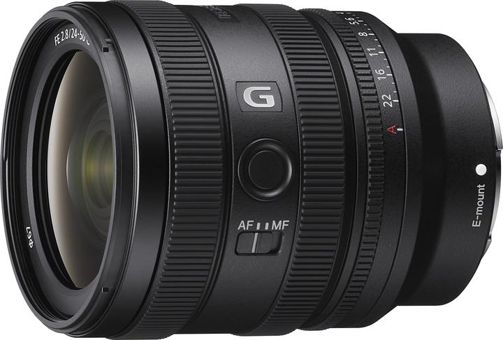 Sony FE 24-50mm f/2.8 G (Sony E, Plein format)