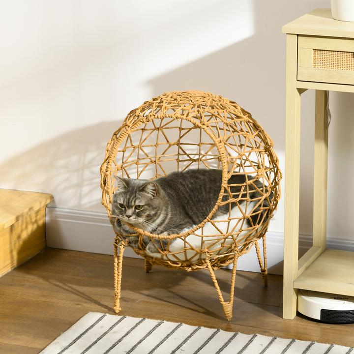 Actual product image PawHut Cat house with metal frame (Cat)
