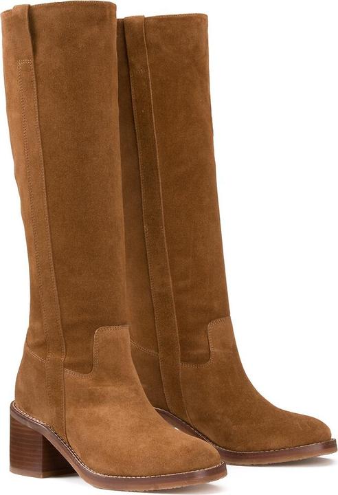Actual product image La Redoute Collections Suede leather boots (38)