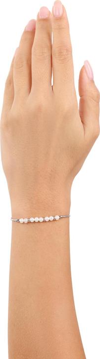Immagine prodotto S.Oliver Armschmuck für Damen, 925 Sterling Silber, Schmuckstein synth., Silber Beads (20 cm, Argento 925)