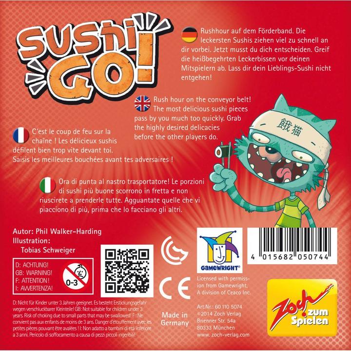 Immagine prodotto Zoch Sushi Go (Tedesco, Francese, Italiano)