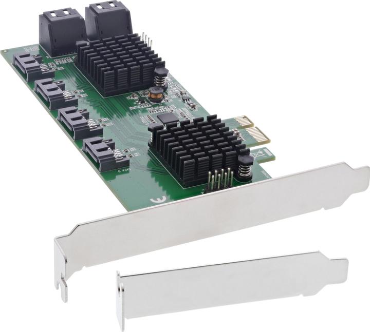 Produktbild InLine Schnittstellenkarte, 8x SATA 6Gb/s Controller, PCIe 2.0 (PCI-Express)