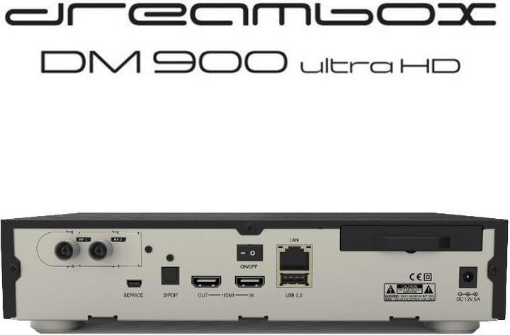 Dreambox DM 900 ultra HD (2x DVB-C/T2 (Twin), CI-Schacht)