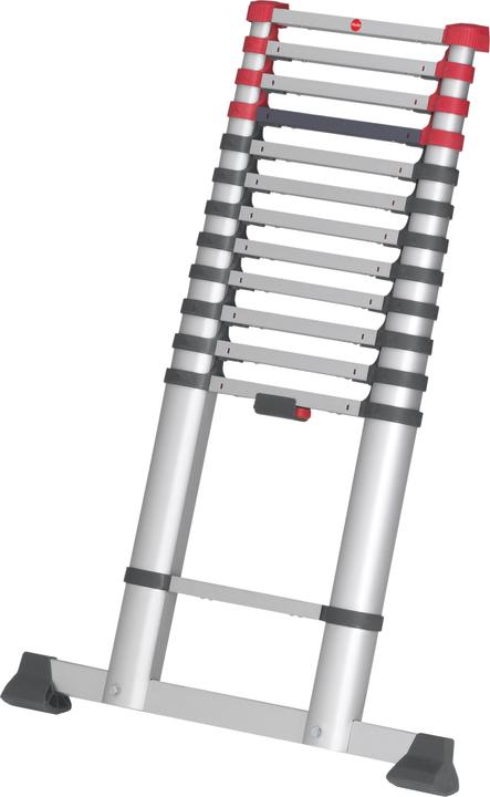 Produktbild Hailo FlexLine, Alu-Sicherheits-Teleskopleiter, 13 Sprossen (Anlegeleiter, 480 cm)