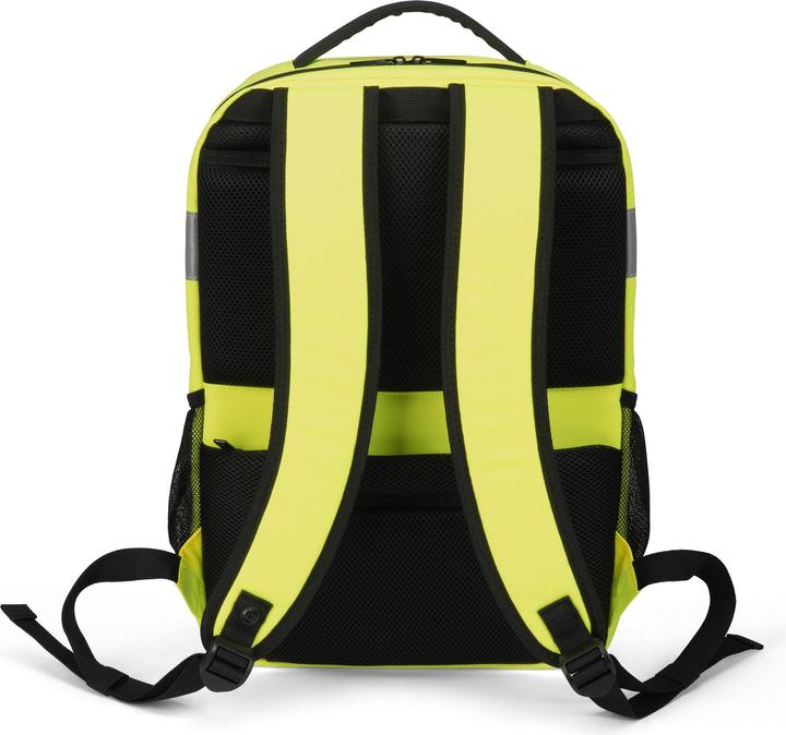 Actual product image Dicota Backpack HI-VIS Base 24 litre yellow (24 l)