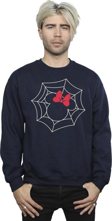 Actual product image Disney Mens Minnie Mouse Spider Web Sweatshirt (M)