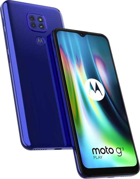 Actual product image Motorola Moto G9 Play (64 GB, Sapphire Blue, 6.50", Dual SIM, 48 Mpx, 4G)
