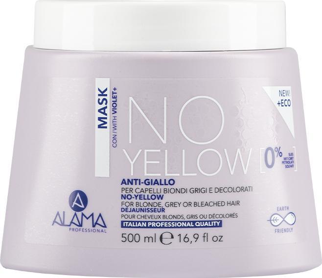 Alama Professional Alama No Yellow Anti-Yellowing Mask for Blonde, Gray, and Decolored Hair 500ml (500 ml)