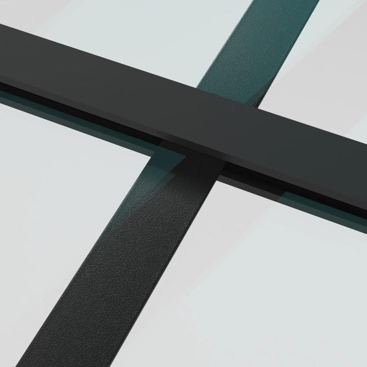 Actual product image Diverse Hardware Schiebetür Aluminium und ESG Glas 102,5x205 cm Schwarz