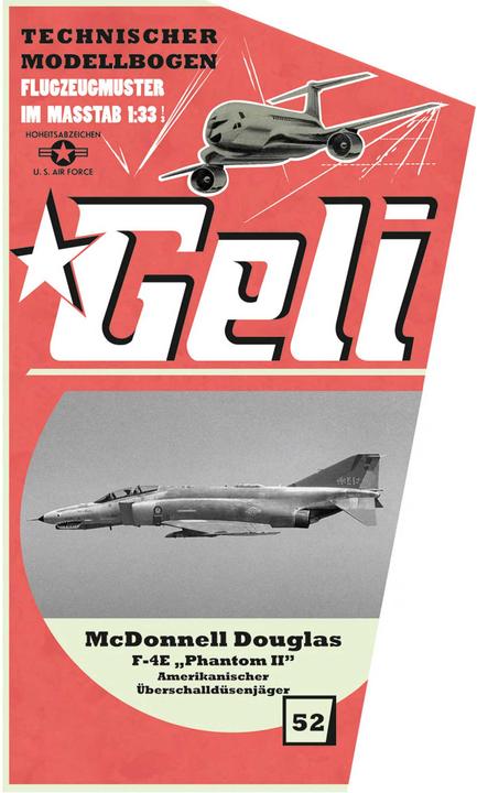 Produktbild Geli mcdonnell douglas f-4e kartonmodell