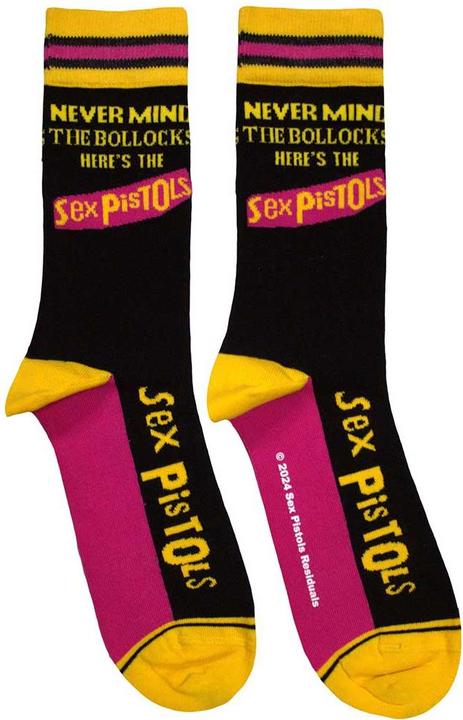 Actual product image Unisex Adult Never Mind The Bollocks Striped Socks (40.5 - 45.5)