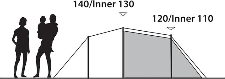 Produktbild Outwell Earth 4 Plus (Tunnelzelt, 7.40 kg, 4 Personen)