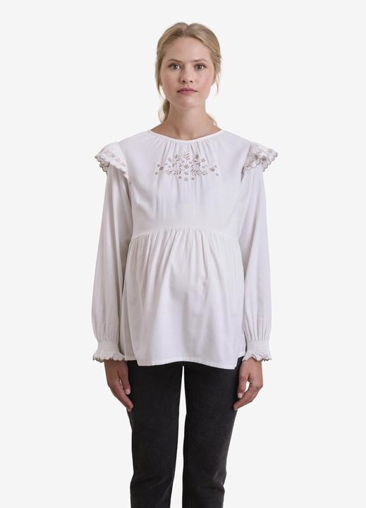 Actual product image Vertbaudet Festive cotton/viscose maternity blouse (44)