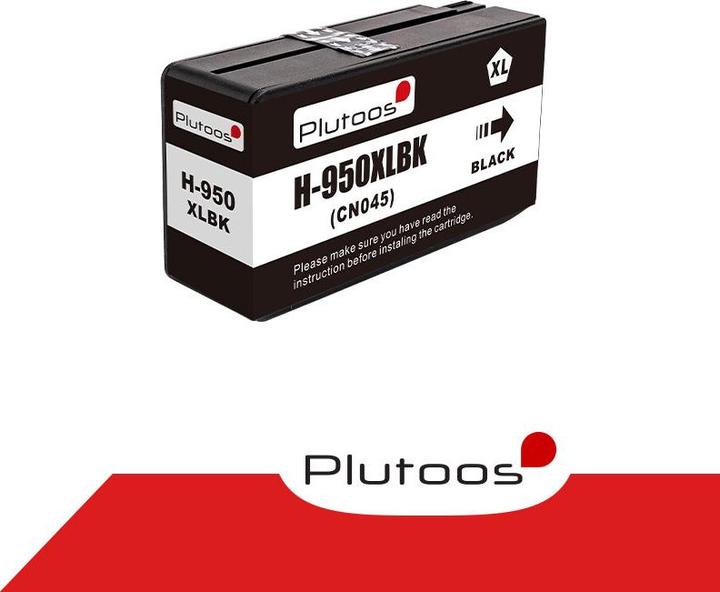 Actual product image Plutoos HP 950XL Cartridge XXL compatible, Black CN045AE