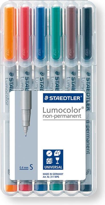 Actual product image Staedtler Lumocolor (Multicoloured, 0.40 mm, 6 x)
