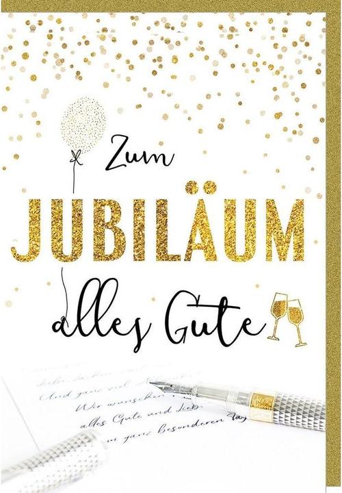 Produktbild Braun + Company Glückwunschkarte Jubiläum 11.5 x 17 cm, inkl. Couvert (1 Stk.)
