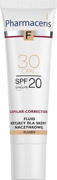 Actual product image Pharmaceris F, covering liquid for capillary correction capillaries, SPF 20, 30 Opal, 30 ml