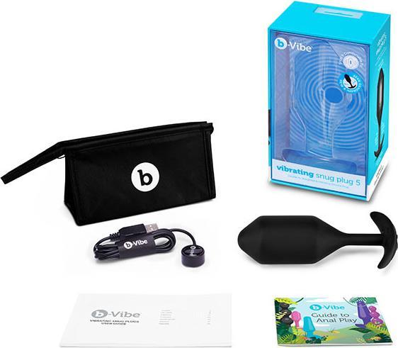Image du produit B-Vibe Vibrating Snug Plug 5 (XXL) Noir